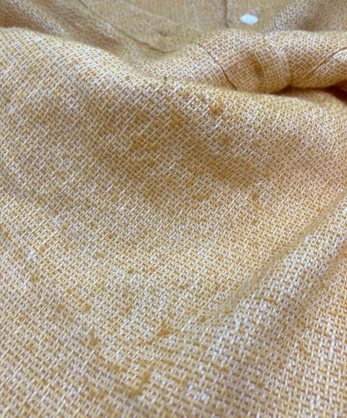 ROLD SKOV（ロードスコフ）ROLD SKOV (ロードスコフ) リネンブレンド半袖シャツ イエロー サイズ:Sの古着・服飾アイテム