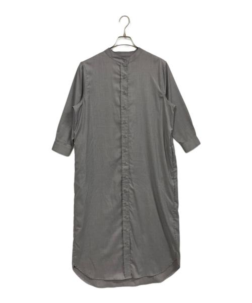SOEJU（ソージュ）SOEJU (ソージュ) バンドカラーシャツワンピース グレー サイズ:Tの古着・服飾アイテム