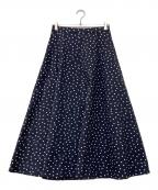 KUMIKYOKU×setsuko sagittaireクミキョク×セツコセジテール）の古着「ドットフレアスカート」｜ネイビー