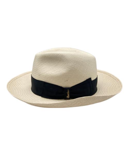 BORSALINO（ボルサリーノ）BORSALINO (ボルサリーノ) パナマハット アイボリー サイズ:60の古着・服飾アイテム