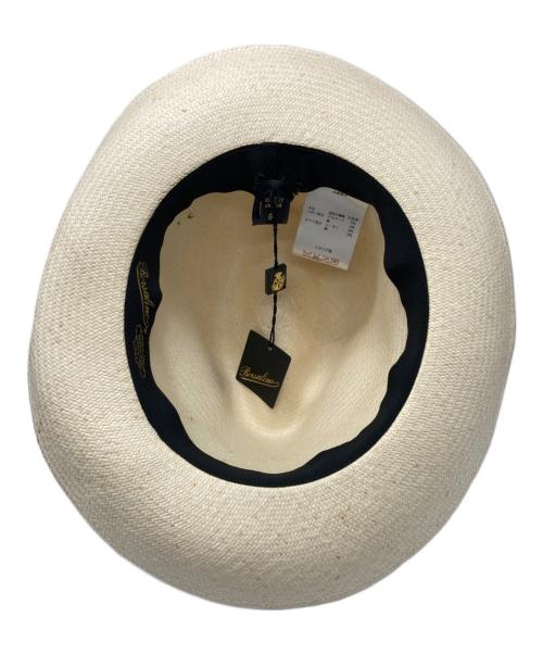 BORSALINO（ボルサリーノ）BORSALINO (ボルサリーノ) パナマハット アイボリー サイズ:60の古着・服飾アイテム