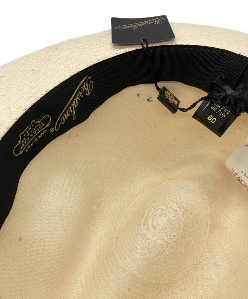 BORSALINO（ボルサリーノ）BORSALINO (ボルサリーノ) パナマハット アイボリー サイズ:60の古着・服飾アイテム