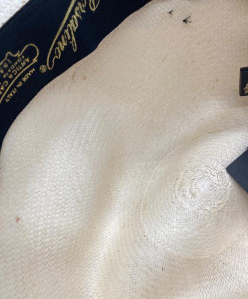 BORSALINO（ボルサリーノ）BORSALINO (ボルサリーノ) パナマハット アイボリー サイズ:60の古着・服飾アイテム