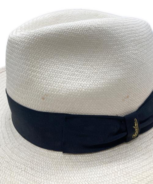 BORSALINO（ボルサリーノ）BORSALINO (ボルサリーノ) パナマハット アイボリー サイズ:60の古着・服飾アイテム