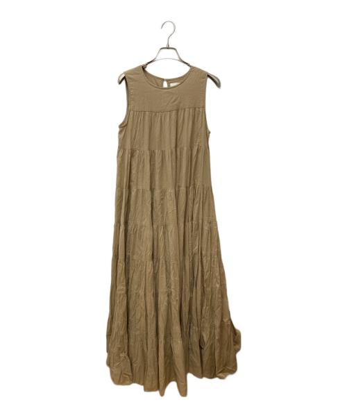 Spick and Span（スピック＆スパン）Spick and Span (スピックアンドスパン) ボイルティアードワンピース ベージュ サイズ:38の古着・服飾アイテム