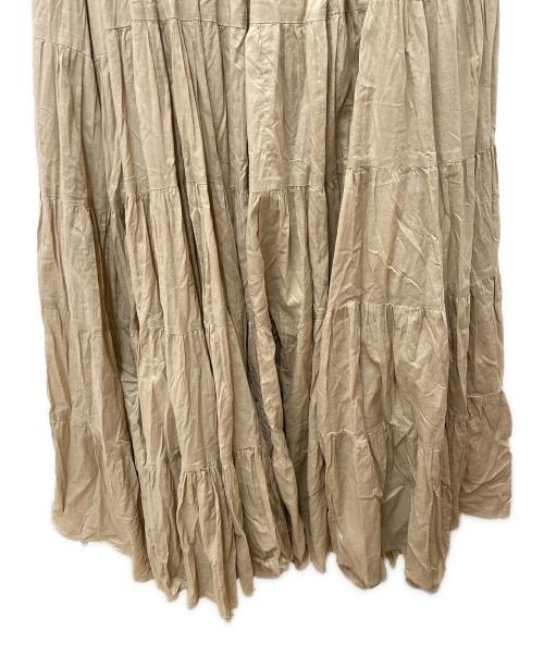 Spick and Span（スピック＆スパン）Spick and Span (スピックアンドスパン) ボイルティアードワンピース ベージュ サイズ:38の古着・服飾アイテム