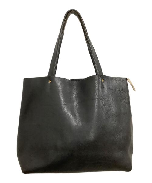 SLOW（スロウ）SLOW (スロウ) レザートートバッグ ブラックの古着・服飾アイテム