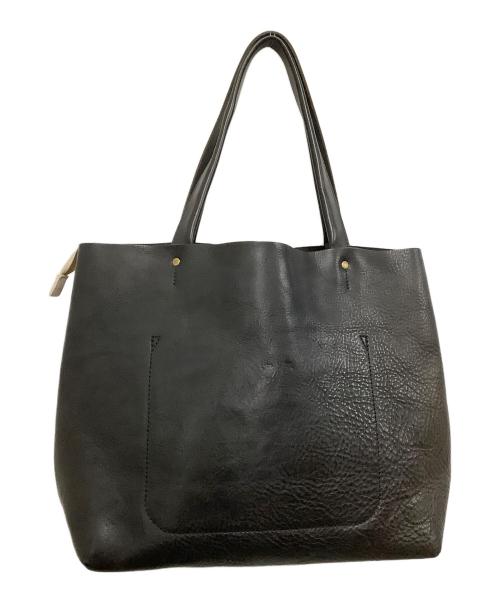 SLOW（スロウ）SLOW (スロウ) レザートートバッグ ブラックの古着・服飾アイテム