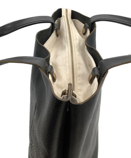 SLOW（スロウ）SLOW (スロウ) レザートートバッグ ブラックの古着・服飾アイテム