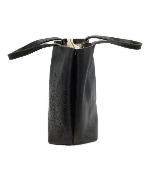 SLOW（スロウ）SLOW (スロウ) レザートートバッグ ブラックの古着・服飾アイテム