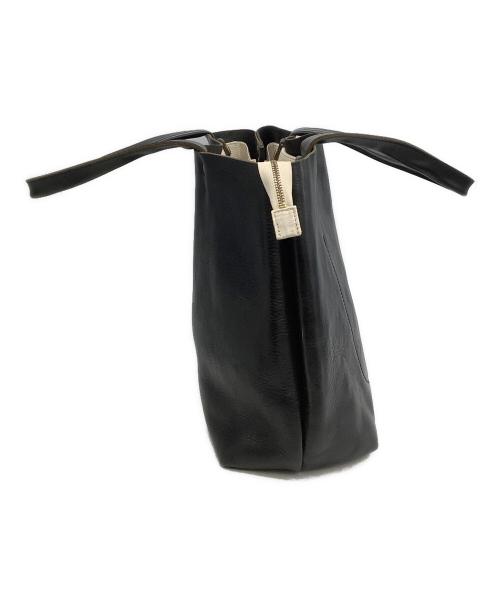 SLOW（スロウ）SLOW (スロウ) レザートートバッグ ブラックの古着・服飾アイテム