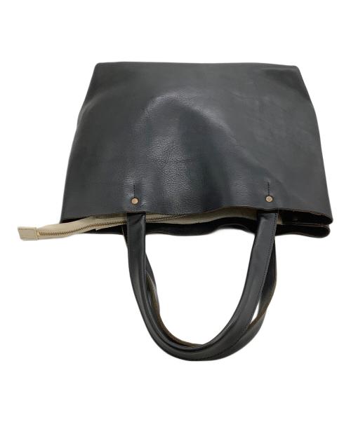 SLOW（スロウ）SLOW (スロウ) レザートートバッグ ブラックの古着・服飾アイテム