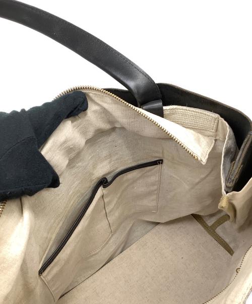 SLOW（スロウ）SLOW (スロウ) レザートートバッグ ブラックの古着・服飾アイテム