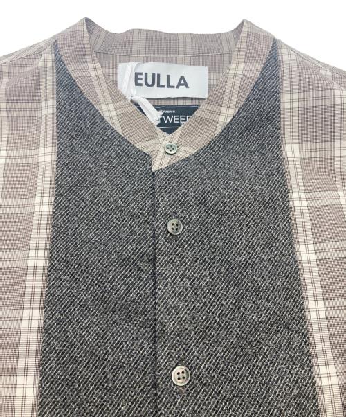 EULLA（エウラ）EULLA (エウラ) ARCHITECT V COLLAR SHIRT ブラウン サイズ:3の古着・服飾アイテム