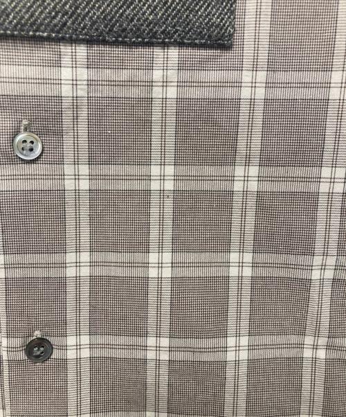 EULLA（エウラ）EULLA (エウラ) ARCHITECT V COLLAR SHIRT ブラウン サイズ:3の古着・服飾アイテム