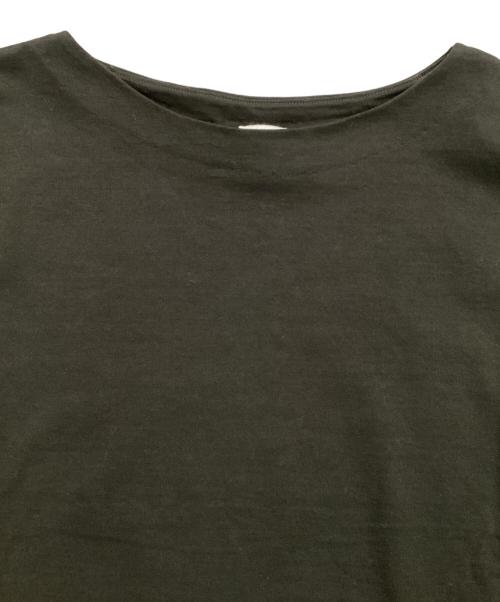 THE LIBRARY（ザ ライブラリー）THE LIBRARY (ザ ライブラリー) PLATING COTTON JERSEY P/O グリーン サイズ:Sの古着・服飾アイテム