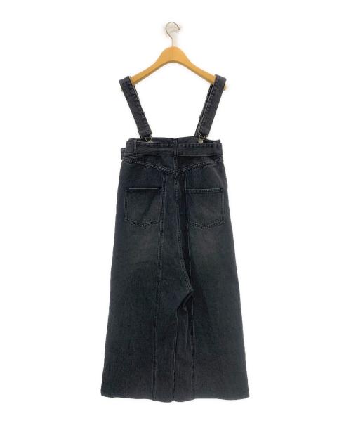 Q.anos（キュアノス）Q.anos (キュアノス) サスペンダーデニムパンツ ブラック サイズ:Fの古着・服飾アイテム
