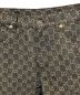 中古・古着 GUCCI (グッチ) GGジャカードデニム パンツ ブラック サイズ:32：70000円