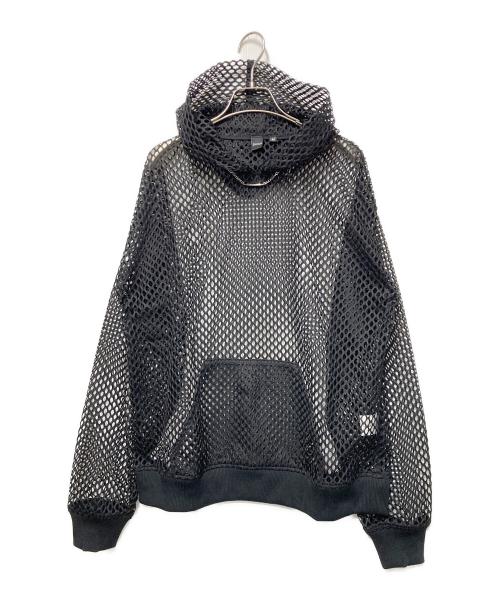 shoop（シュープ）shoop (シュープ) MESH HOODIE ブラック サイズ:Mの古着・服飾アイテム