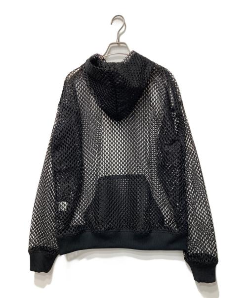 shoop（シュープ）shoop (シュープ) MESH HOODIE ブラック サイズ:Mの古着・服飾アイテム