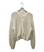 BEAUTY&YOUTHビューティーアンドユース）の古着「テープヤーン ニット カーディガン 1628-699-1002」｜ホワイト