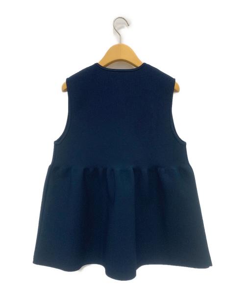 UNITED ARROWS（ユナイテッドアローズ）UNITED ARROWS (ユナイテッドアローズ) P ミニフリル ニットベスト ネイビー サイズ:-の古着・服飾アイテム