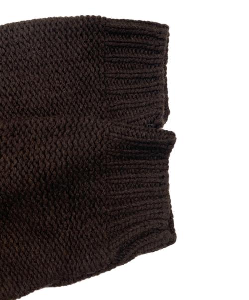 COCODEAL（ココディール）COCODEAL (ココディール) ローゲージショートニットガウン ブラウン サイズ:2 未使用品の古着・服飾アイテム