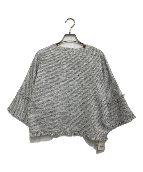 UNTITLED（アンタイトル）UNTITLED (アンタイトル) ツイードフリンジトップス ホワイト サイズ:XS 未使用品の古着・服飾アイテム