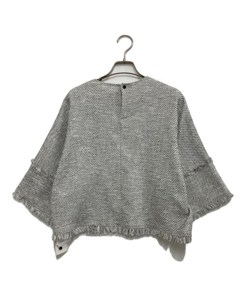 UNTITLED（アンタイトル）UNTITLED (アンタイトル) ツイードフリンジトップス ホワイト サイズ:XS 未使用品の古着・服飾アイテム