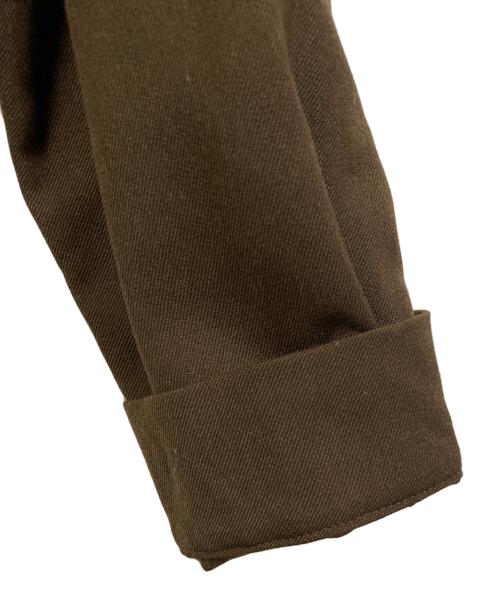 UNTITLED（アンタイトル）UNTITLED (アンタイトル) ツイルバンドカラーシャツ ブラウン サイズ:XSの古着・服飾アイテム