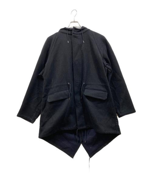 OUTIL（ウティ）OUTIL (ウティ) ウールカシミアモッズコート ブラック サイズ:2の古着・服飾アイテム