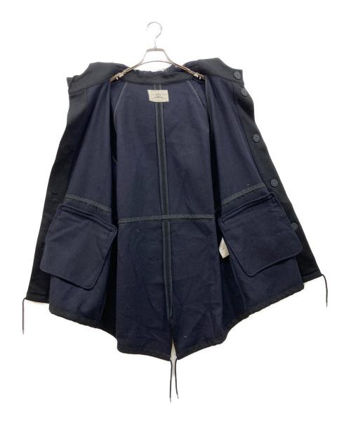 OUTIL（ウティ）OUTIL (ウティ) ウールカシミアモッズコート ブラック サイズ:2の古着・服飾アイテム