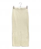 Whim Gazetteウィムガゼット）の古着「ニットスカート」｜ベージュ