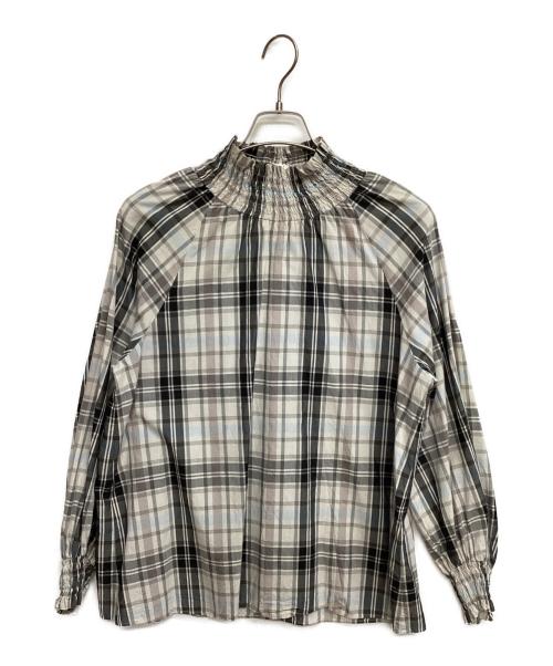 UNITED ARROWS（ユナイテッドアローズ）UNITED ARROWS (ユナイテッドアローズ) シャーリングブラウス グレー サイズ:Freeの古着・服飾アイテム