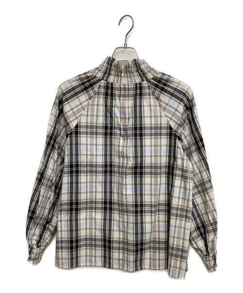 UNITED ARROWS（ユナイテッドアローズ）UNITED ARROWS (ユナイテッドアローズ) シャーリングブラウス グレー サイズ:Freeの古着・服飾アイテム