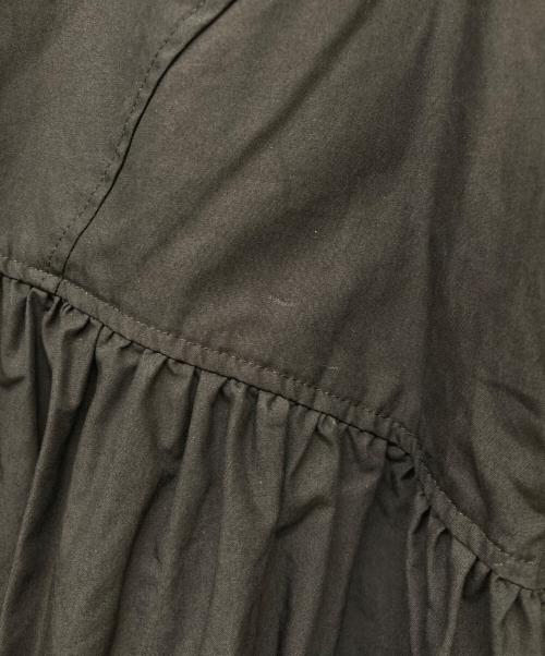 edition（エディション）edition (エディション) コットンブロード パフスリーブブラウス ブラック サイズ:34の古着・服飾アイテム