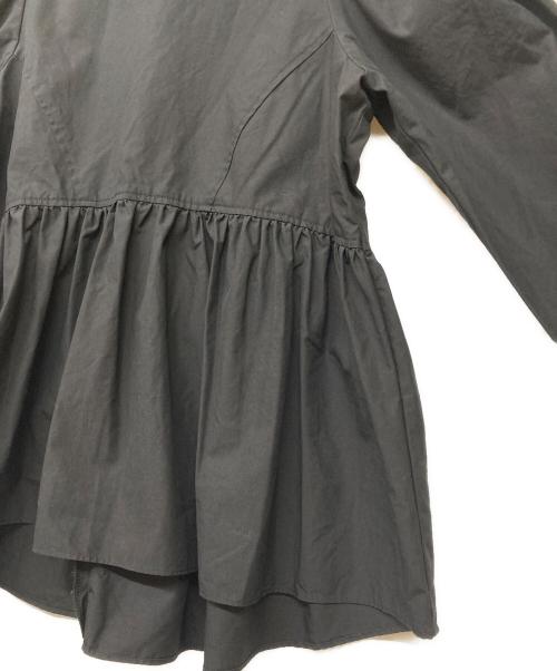 edition（エディション）edition (エディション) コットンブロード パフスリーブブラウス ブラック サイズ:34の古着・服飾アイテム