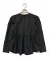 edition (エディション) コットンブロード パフスリーブブラウス ブラック サイズ:34：7000円