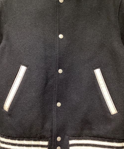 Saint Laurent Paris（サンローランパリ）Saint Laurent Paris (サンローランパリ) Back Print Teddy Jacket（バックプリントテディジャケット） ブラック サイズ:48の古着・服飾アイテム