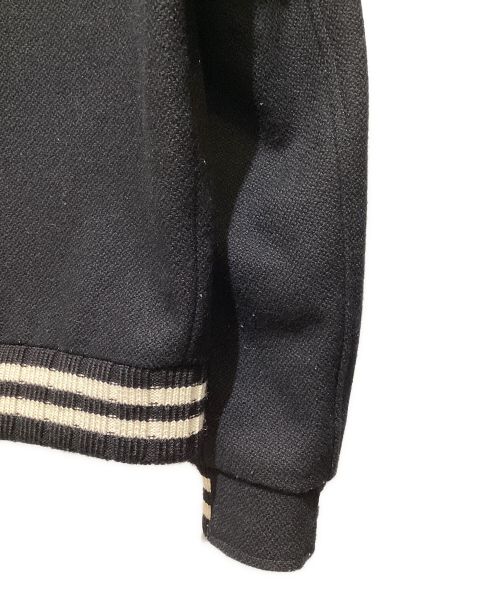 Saint Laurent Paris（サンローランパリ）Saint Laurent Paris (サンローランパリ) Back Print Teddy Jacket（バックプリントテディジャケット） ブラック サイズ:48の古着・服飾アイテム