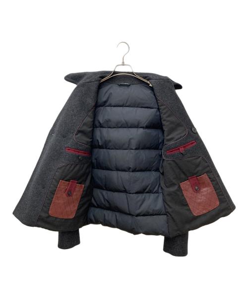 DOLCE & GABBANA（ドルチェ＆ガッバーナ）DOLCE & GABBANA (ドルチェ＆ガッバーナ) ダウン切替Pコート ブラック サイズ:50の古着・服飾アイテム