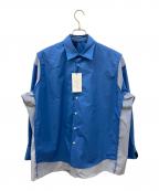 N.HOOLYWOODエヌ ハリウッド）の古着「再構築ビッグシルエットシャツ」｜ブルー