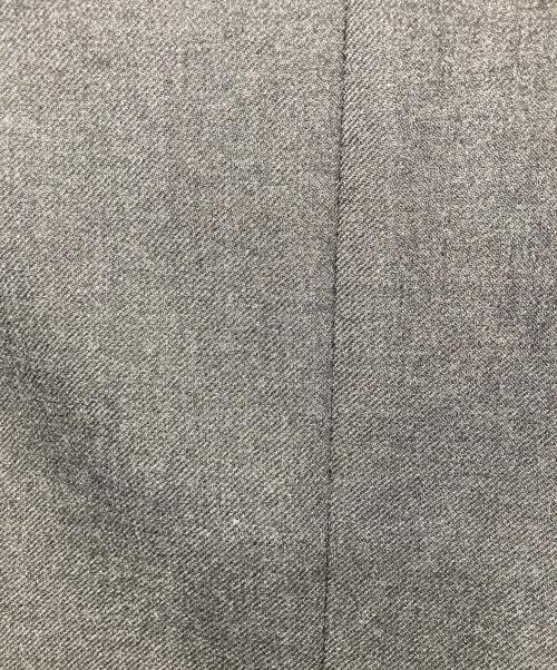 23区（ニジュウサンク）23区 (ニジュウサンク) ウールサキソニーツイルノーカラージャケット チャコールグレー サイズ:38の古着・服飾アイテム