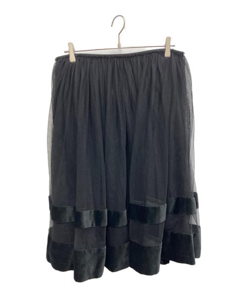 COMME des GARCONS SHIRT（コムデギャルソンシャツ）COMME des GARCONS SHIRT (コムデギャルソンシャツ) チュールスカート ブラック サイズ:Mの古着・服飾アイテム