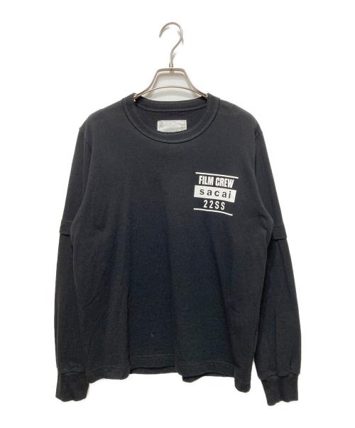 sacai（サカイ）sacai (サカイ) ロングスリーブTシャツ ブラック サイズ:1の古着・服飾アイテム