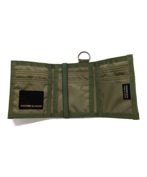 Hysteric Glamour（ヒステリックグラマー）Hysteric Glamour (ヒステリックグラマー) PORTER (ポーター) 3つ折り財布 カーキの古着・服飾アイテム
