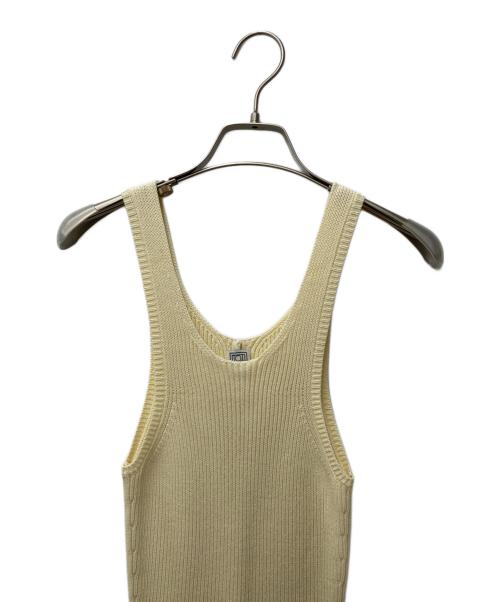 toteme（トーテム）toteme (トーテム) リブニットノースリーブワンピース アイボリー サイズ:XSの古着・服飾アイテム