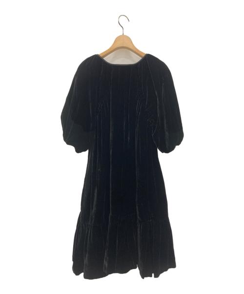 CECILIE BAHNSEN（セシリーバンセン）CECILIE BAHNSEN (セシリーバンセン) Velvet dress ブラック サイズ:UK6の古着・服飾アイテム