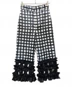 writtenafterwardsリトゥンアフターワーズ）の古着「フリルディテールパンツ」｜ホワイト