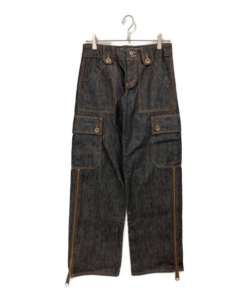 DOLCE & GABBANA（ドルチェ＆ガッバーナ）DOLCE & GABBANA (ドルチェ＆ガッバーナ) カーゴデニムパンツ インディゴ サイズ:24/38の古着・服飾アイテム